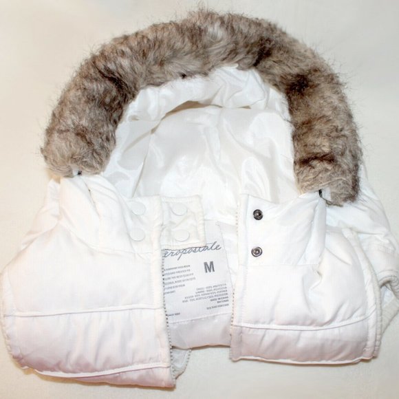 Aéropostale Down Filled Puffer Vest Hooded - Picture 3 of 8